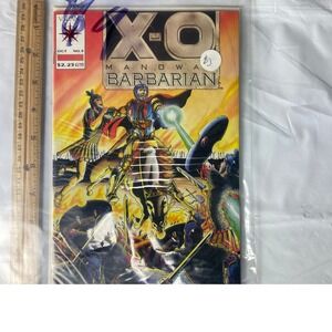 X O Manowar Barbarian Comic Book Oct No 9 Valiant Comics